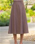 Santorini Wool Blend Checked Skirt 